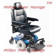 Invacare - Pronto M41 - Semi-Recline Power Wheelchair - 18" x 18" Seat - Blue, PHILLIPS POWER PACKAGE TM - $500 VALUE