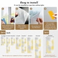 thumbnail image 6 of Non-Adhesive Static Cling Window Tint, Yellow Grey Chrysanthemum Window Privacy Film Frosted, Farmhouse Botanical Floral Modern Insulated Windows Frosted Films for Living room, 35.4 x 78.7 Inches, 6 of 9