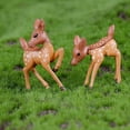 thumbnail image 7 of SPRING PARK 1/2Pcs Deer Animal Plant Fairy Garden Miniature Landscape DIY, 7 of 7