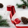thumbnail image 2 of Shimmering Red Wired Craft Christmas Ribbon 2.5" x 10 Yards, 2 of 5
