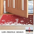 thumbnail image 3 of Red Christmas Snowflake Pattern Door Rugs,Washable Non Slip Door Mats Indoor,Decorative Door Mats,Entry Mat Indoor for Entrance,Bedroom,Kitchen,Bathroom,17"x30", 3 of 6