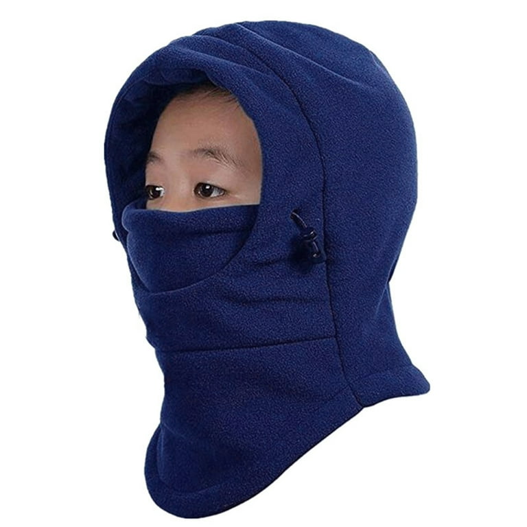 Kids Balaclava Hood Ski Face Mask Neck Warmer Winter Fleece Hat