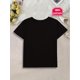 thumbnail image 2 of Valentine's Day Heart Print Girls' T-Shirt - Cute Cartoon Design, 100% Cotton Short Sleeve Tee for Youngsters & Teens, Machine Washable, Perfect Gift Idea for Spring/Summer, Shirts for Girls, 2 of 6