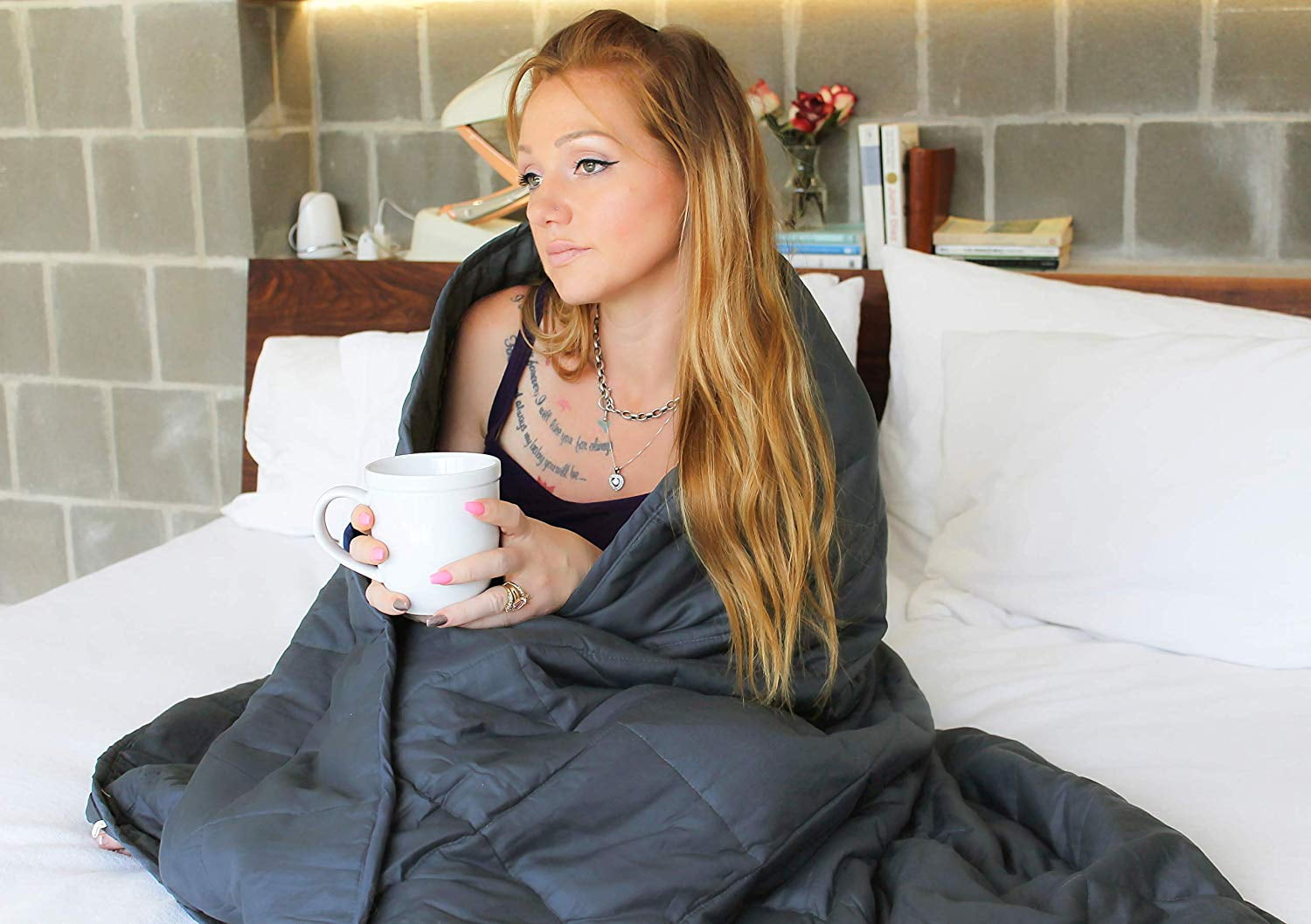 Adult Weighted Blankets | Handmade Comfort Blanket | Grey | 60" x 80