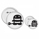 thumbnail image 1 of Miedo a la cola feliz Halloween Insignia insignia botón diseño conjunto, 1 of 3