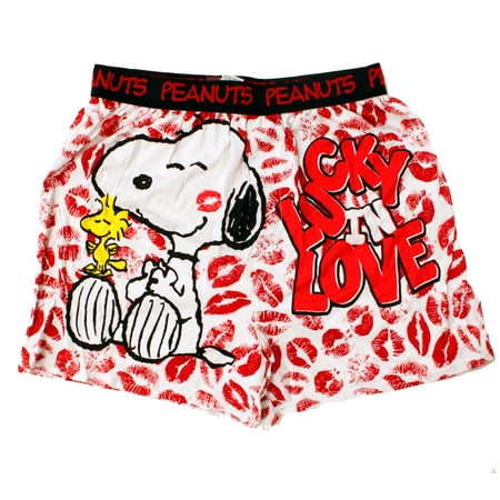 Snoopy Lipstick Kisses Boxer Short By Peanuts