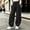 A484 Black, variant on Girls Baggy Sweatpants High Waisted Parachute Pants Loose Cargo Joggers with Flap Pockets Athletic Workout Gym Lounge Casual Streetwear Flattering Activewear Back to School