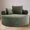 Green, variant on Round Sofa Bed with Memory Foam, Cloud Couch Sleeper Sofa, Multi-Functional Velvet Sectional Couch with 3 Pillows, No Assembly Floor Sofa for Living Room, Black