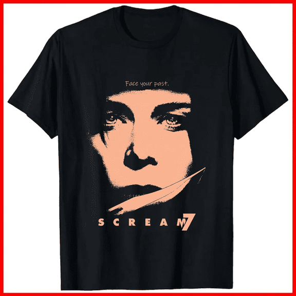 Scream 7 Ghostface 2026 Slasher Horror Movie Aesthetic Unisex T-shirt V18393, up to size 5XL
