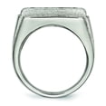 thumbnail image 2 of Stainless Steel Polished Black Enameled DAD w/CZ Ring, 2 of 4