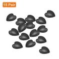 thumbnail image 3 of Uxcell 15pair Eyewear Ear Grip Heart-Shaped Silicone Eyeglasses Temple Stopper Anti-Slip Retainers, Black, 3 of 6