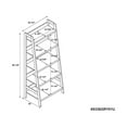 thumbnail image 4 of Contemporary Home Living 5 Tier Ladder Shelf Bookcase - 60.25" - Gray, 4 of 4
