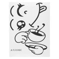 thumbnail image 2 of Deliciosos diseños de emoticones para refrigeradores y paredes, decoración de arte ecológico para el hogar, adorables calcomanías con caras felices, 2 of 8
