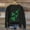 Black, variant on Hot Sale!! Women's St. Patricks Day Loose Fit Sweatshirt Irish Clover Print Long Sleeve Pullover Shamrock Round Neck Shirt Tops Ladies' Shiny Printed Crew Neck Long Sleeve Top Black L