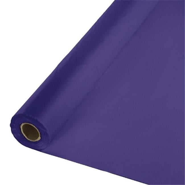 100 ft. x 40 in. Disposable Plastic Purple Table Cover Roll Walmart