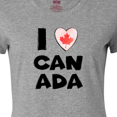 thumbnail image 4 of Inktastic I Love Canada Heart with Maple Leaf Women's T-Shirt, 4 of 5