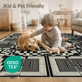 thumbnail image 4 of ODIKA 3'x5' Washable Accent Rug Alfombras Tone Rectangular Symmetrical Repetition Para Habitacion for Bedside, Nursery Room, Pet Friendly & Non-Shedding, 4 of 7