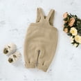 thumbnail image 2 of Baby Romper Solid Knitted Newborn Girl Boy Jumpsuit Fashion Sling Infant Clothing Long Sleeve Autumn Overalls 0-18M Warm, 2 of 6