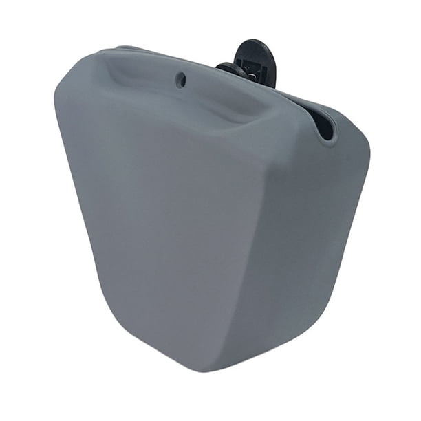 Bolsa de Silicona para Perro con Cierre de Clip Bolsa de Cintura Portátil para Perro Cinturón de Entrenamiento para Perro Riñonera Bolsa de Mano para Perro de Paseo con Clip de Cintura Albaricoque