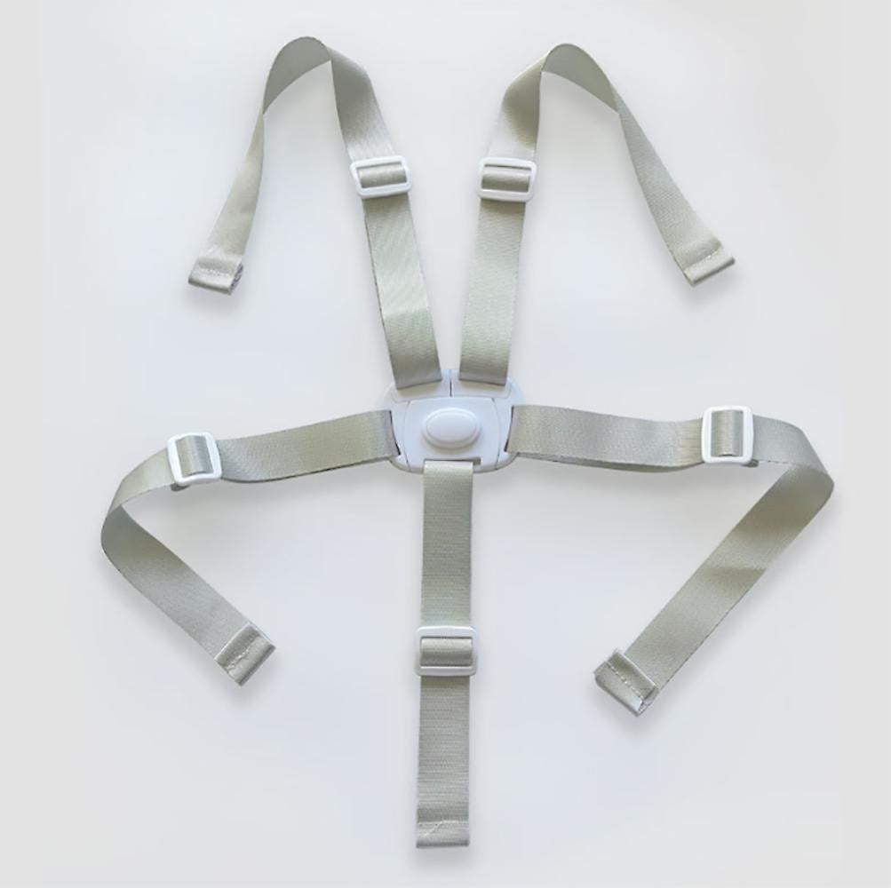 Cinturón De Seguridad De 5 Puntos Para Trona Hauck - Color Gris, Ajustable, Fácil De Instalar