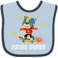 thumbnail image 3 of Inktastic Skateboard Future Skater Boys Baby Bib, 3 of 4