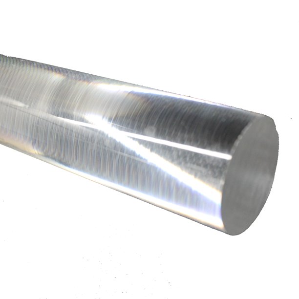 Acrylic Lucite Rod Dowel 1.25" (32mm) x 24" (610mm) One Rod (Clear