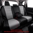 thumbnail image 6 of EKR Custom Fit CRV Car Seat Cover for 2023-2026 Honda CR-V EX, EX-L, LX & 2023-2025 Sport, Sport Touring & 2023-2026 CRV Hybrid Sport, Sport Touring, Sport-L-Waterproof faux Leather(m456 Black/Gray), 6 of 7