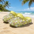 thumbnail image 2 of Lusa Cute Bunny Print Kids Slippers with Holes Girls and Boys Summer Transparent Comfortable Thick-Soled Non- Beach Sandals Casual Outdoor Play Cool Shoes Green 2.5-3.5 Years, 2 of 6