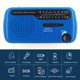 thumbnail image 3 of 2 Portátiles para Exteriores Con Manivela Solar Generación 1200 MAh Carga Emergencia Radio Multibanda AM/FM/SW USB Exterior Linterna LED Alarma SOS (azul) pedido Mínimo 3 Piezas, 3 of 9