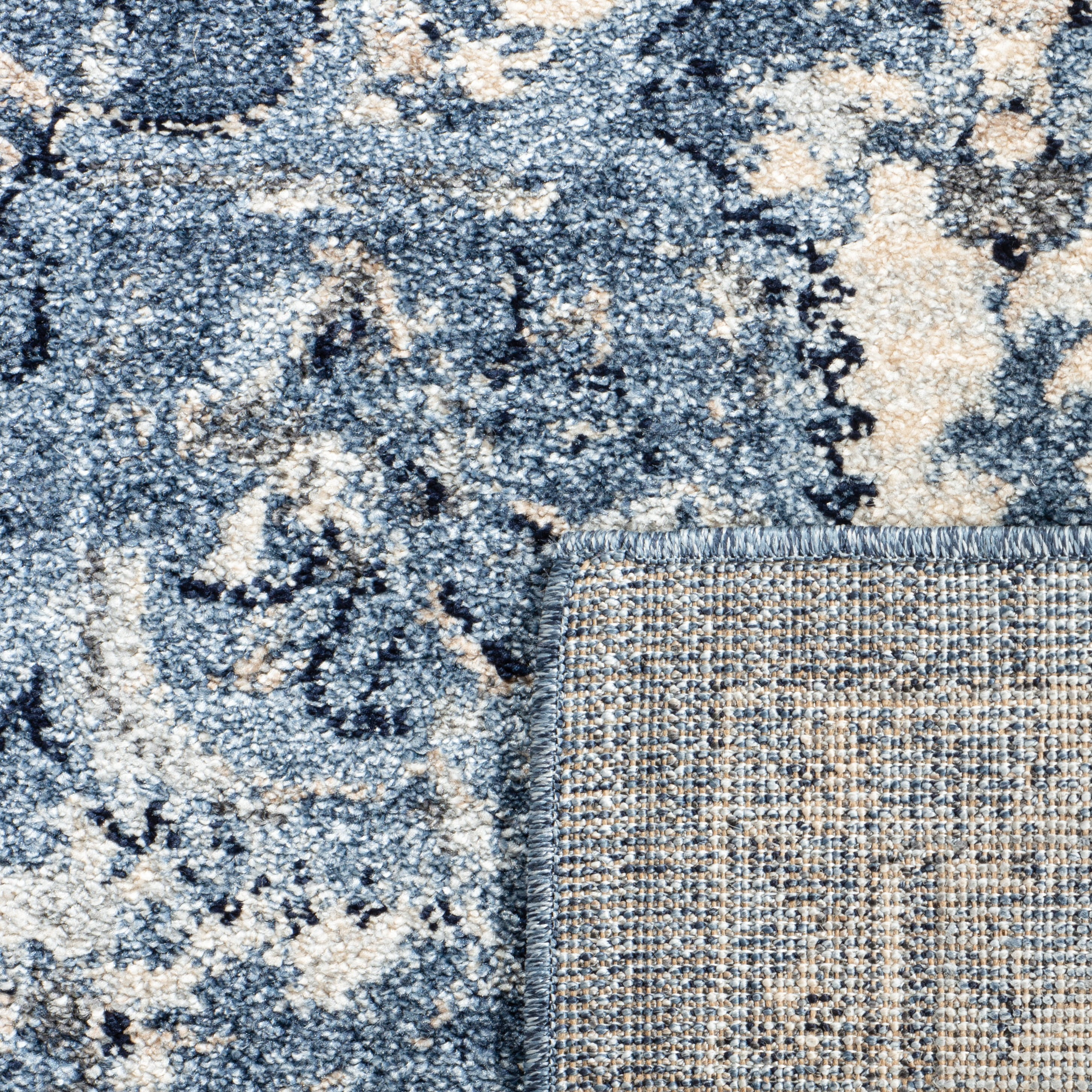SAFAVIEH Charleston Zharko Floral Area Rug, Navy/Creme, 10' x 14'