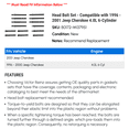 thumbnail image 2 of Head Bolt Set - Compatible with 1996 - 2001 Jeep Cherokee 4.0L 6-Cylinder 1997 1998 1999 2000, 2 of 2