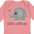 thumbnail image 4 of Inktastic Daddy Loves Me Boys or Girls Long Sleeve Baby Bodysuit, 4 of 5