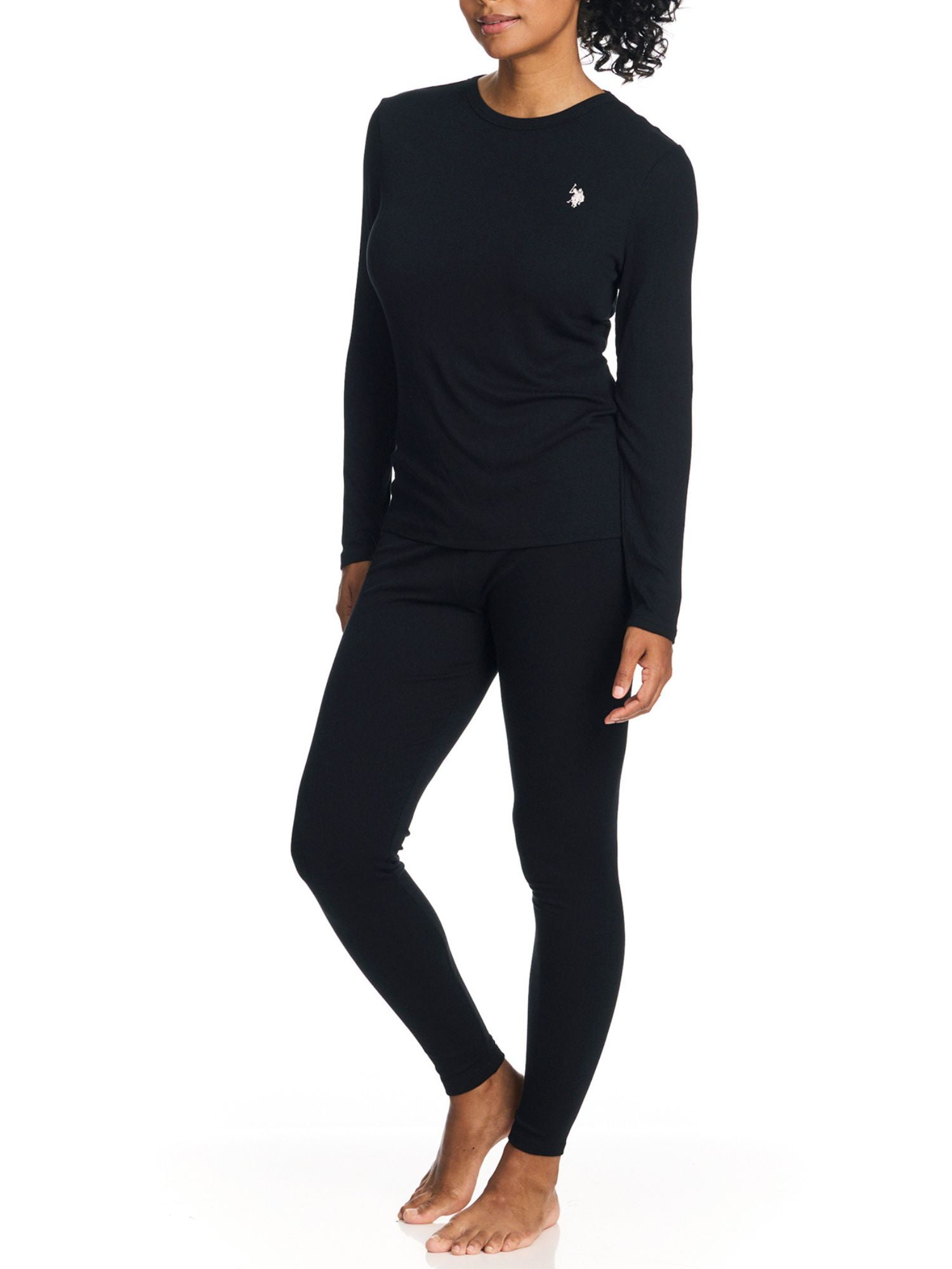 U.S. Polo Assn. Women's & Women's Plus Brushed Base Layer Long Underwear Thermal Set, Sizes S-3X