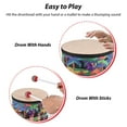 thumbnail image 4 of Instruments Tambour Instrument de Percussion 8 Pouces Tambour de Sol pour Cadeau de Noël Anniversaire Bongo avec 2 Maillets Tambour Instrument de Musique, 4 of 7