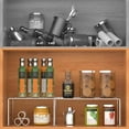 thumbnail image 3 of Expandable Metal Storage Shelf Rack, Rustproof Kitchen Cabinet Organizer, Chrome Set of 4, 3 of 7