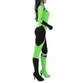 thumbnail image 4 of FeiKong Mono de Miss Go de Kim Possible para mujer, disfraz de Shego para cosplay, fiesta de Halloween, fiesta de carnaval, disfraces elegantes, 4 of 5