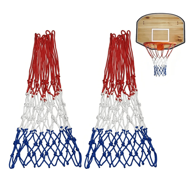 2pcs 52cm Nylon Red De Canasta Basquetbol Deportes Basquetball Xtellar rojo