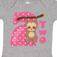 thumbnail image 4 of Inktastic Pink Sloth 2nd Birthday Girls Baby Bodysuit, 4 of 5