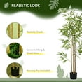 thumbnail image 4 of HOMCOM 6' Artificial Bamboo Tree, Potted Indoor Fake Plant for Home Office, Living Room Decor, 4 of 9