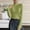 Green, variant on Oplxuo Women's Turtleneck Long Sleeve Shirts 2025 Fall Basic Thermal Underwear Tops Ribbed Fitted Layering Knit Top