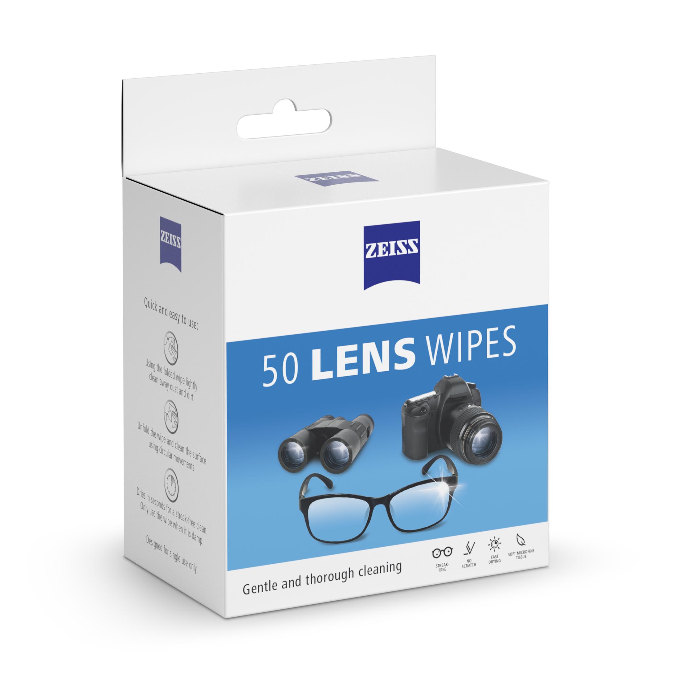 ZEISS Gentle and Thorough Cleaning Eyeglass Lens Cleaner Wipes, 50 Count - image 4 of 6