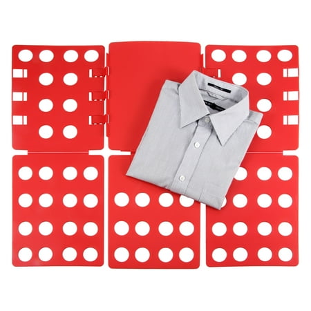 Ollieroo Plastic T Shirt Folder Clothes Fold Board Thickness Adjustable Laundry Folding Board, (Best Shirt Folding Board)