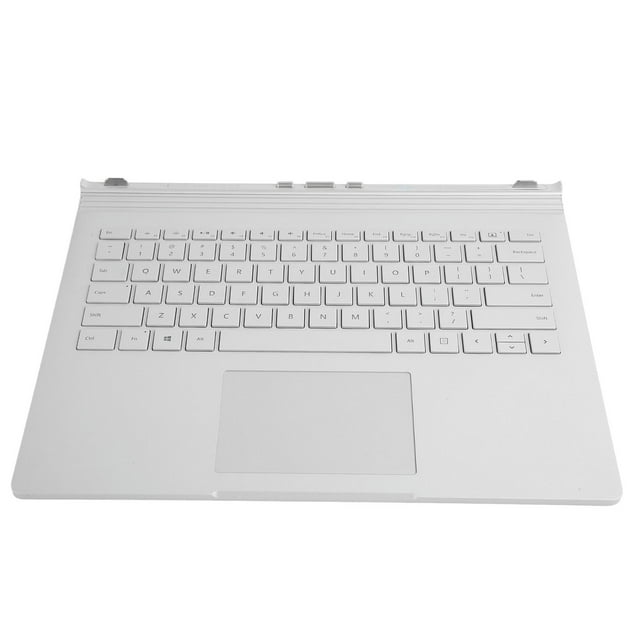 Teclado Elegante Simple Portátil Ultra Delgado Plata Tecla Completa Multifunción Teclado de Reemplazo para Microsoft Laptop Book 1