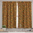 thumbnail image 2 of Ambesonne Abstract Valance & Curtain, Colorful Ring Shapes, 55"x36", Multicolor, 2 of 6