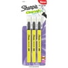 Sharpie Clear View Tip Highlighters, Yellow, 3 Count