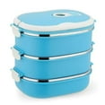 thumbnail image 2 of Lindbes Thermal Lunch Box  Stackable Metal Stainless Steel Hot Food Bento Boxes for Adults  Lunch Container, 2 of 6