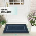 thumbnail image 2 of Smiry Door Mats For Inside, Low Profile Dirt Trapper Front Door Rugs, Fade Resistant Doormats For Outdoor Entrance, 29.5"x17", Navy Blue, 2 of 8