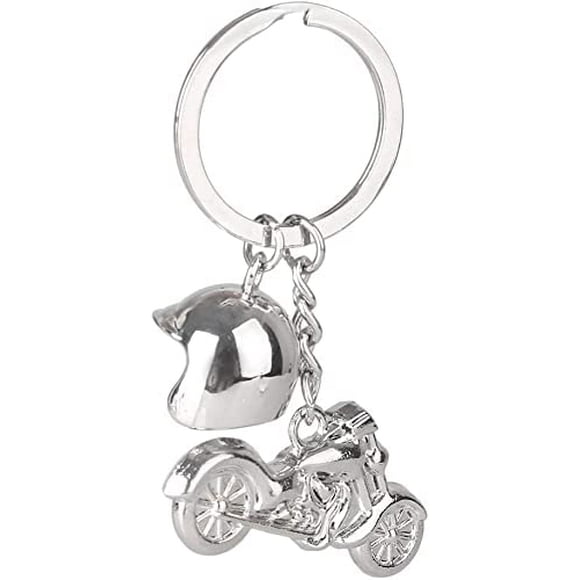 3D Metal Keyring Motorcycle Helmet Key Rings Motor Keychain Metal Key Chain Gift for Men and Women