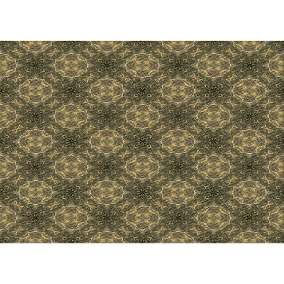 Ahgly Company Indoor Rectangle Patterned Copper Brown Area Rugs, 3' x 5'