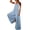 Light Blue, variant on utcoco Women's Casual Loose Denim Overalls Adjustable Strap Wide Leg Bib Jean Overalls Jumpsuit with Pockets